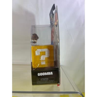 NEW The Super Mario Bros Movie Goomba Mini Figure With Question Block - Thumbnail 3