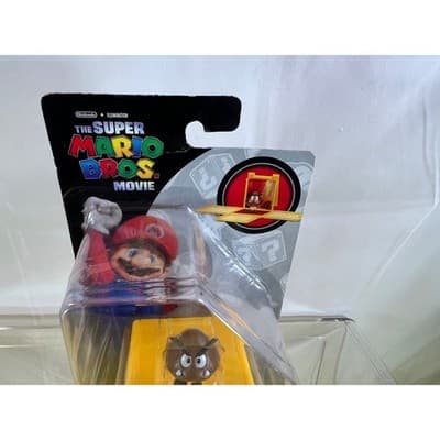 NEW The Super Mario Bros Movie Goomba Mini Figure With Question Block - Thumbnail 6