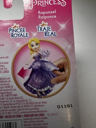 NEW Disney Princess Rapunzel Royal Clips Clip-on Dress Tangled Hasbro NIP - Thumbnail 4