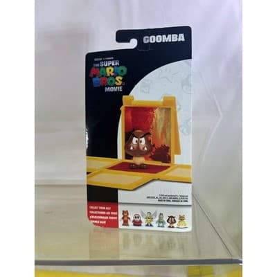 NEW The Super Mario Bros Movie Goomba Mini Figure With Question Block - Thumbnail 4