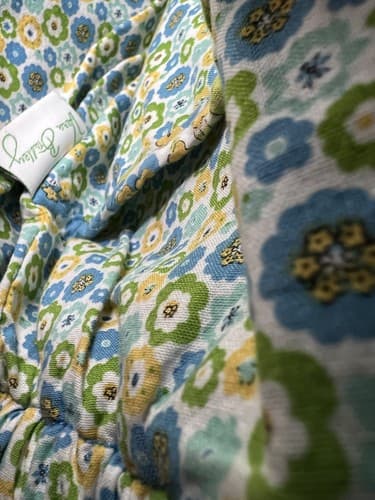VERA BRADLEY Green Yellow Blue Petals Quilted Floral Tote Shoulder Bag Purse - Thumbnail 9