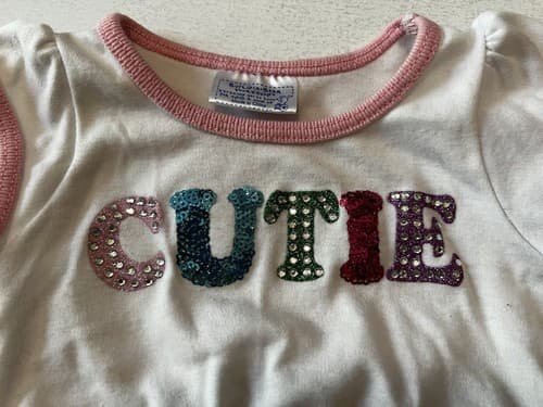 Build A Bear Vintage Cutie Shirt Gold Ruffle Skirt Shoes Rare Teddy Clothes BABW - Thumbnail 2