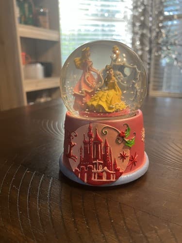 Disney Princess Snowglobe Music Box Sleeping Beauty Belle Cinderella Kcares 6.5" - Thumbnail 13