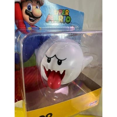 NEW Jakks Super Mario Boo Collectible Action Figure World of Nintendo NIP - Thumbnail 2