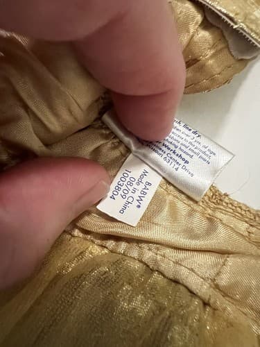 Build A Bear Vintage Cutie Shirt Gold Ruffle Skirt Shoes Rare Teddy Clothes BABW - Thumbnail 8