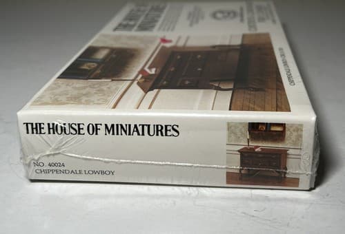 The House of Miniatures Kit 40024 Chippendale Lowboy NEW SEALED Vtg Furniture - Thumbnail 6