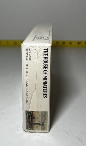 The House of Miniatures Kit 40006 Hepplewhite 3 pc Dining Room Table NEW SEALED - Thumbnail 4