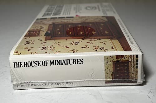 The House of Miniatures Kit 40009 Chippendale Chest On Chest NEW SEALED vtg - Thumbnail 4
