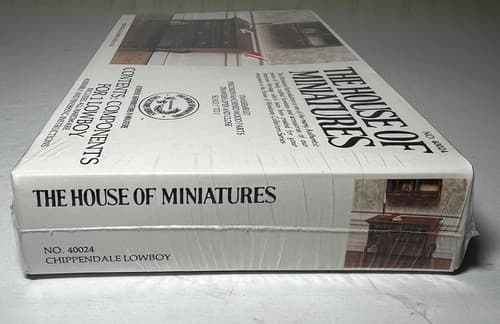 The House of Miniatures Kit 40024 Chippendale Lowboy NEW SEALED Vtg Furniture - Thumbnail 4