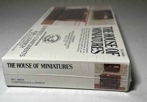 The House of Miniatures Kit 40024 Chippendale Lowboy NEW SEALED Vtg Furniture - Thumbnail 8
