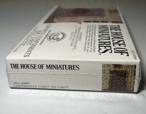 The House of Miniatures Kit 40009 Chippendale Chest On Chest NEW SEALED vtg - Thumbnail 6