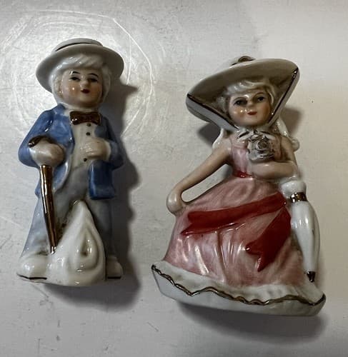 Victorian Couple Figurines Set of 2 COTC Southern Renaissance Boy And Girl - Thumbnail 8