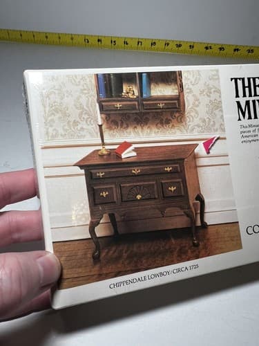 The House of Miniatures Kit 40024 Chippendale Lowboy NEW SEALED Vtg Furniture - Thumbnail 2