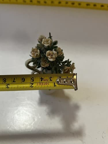 Porcelain Roses In Bisque Bud Vase Victorian Flowers Rose Bouquet Vintage - Thumbnail 17