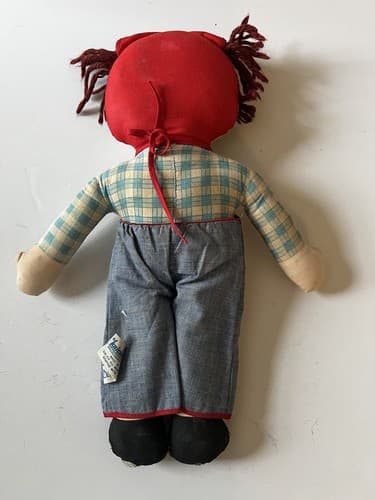 Vintage Knickerbocker Joy Of A Toy Dolls of Distinction Boy Rag Doll Overalls - Thumbnail 2