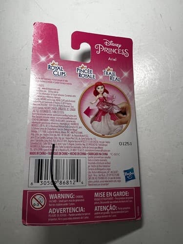 NEW Disney Princess Ariel Royal Clips Clip-on Dress Little Mermaid Hasbro - Thumbnail 4
