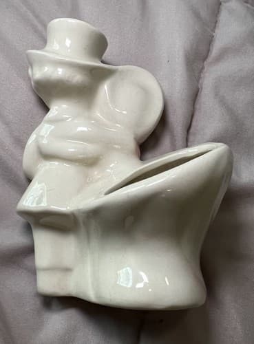 Vintage 1950s Dancing Courting Boy Girl Couple Planter Ceramic Japan - Thumbnail 3