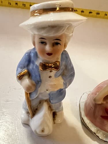 Victorian Couple Figurines Set of 2 COTC Southern Renaissance Boy And Girl - Thumbnail 12