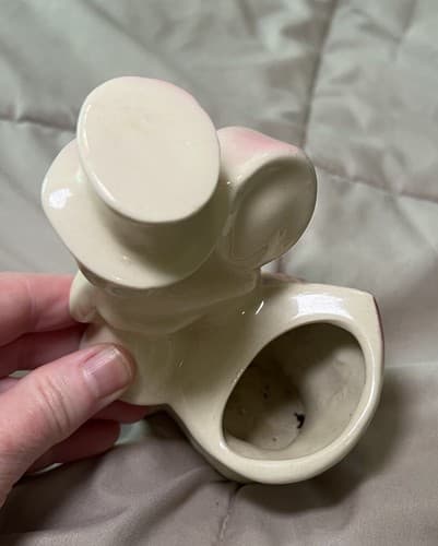 Vintage 1950s Dancing Courting Boy Girl Couple Planter Ceramic Japan - Thumbnail 4