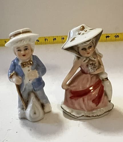 Victorian Couple Figurines Set of 2 COTC Southern Renaissance Boy And Girl - Thumbnail 6