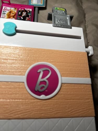 Barbie Supermarket Grocery Store Register Checkout Magazine Rack Mattel 2017 - Thumbnail 4