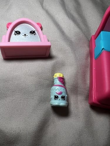 Shopkins Bed Mirror Bottle Lot 3 pc Toys Figures Moose McDonalds 2017 - Thumbnail 2