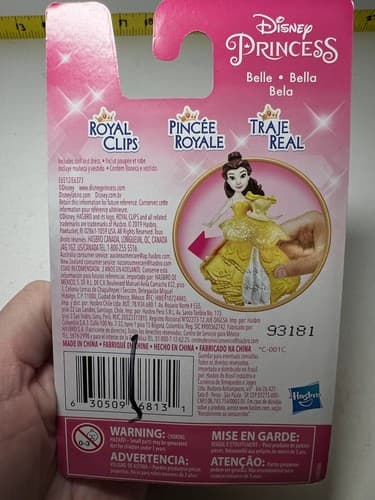 NEW Disney Princess Belle Royal Clips Clip-on Dress Beauty & The Beast Hasbro - Thumbnail 5