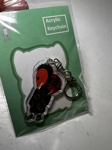 Naruto Shippuden Tobi Obito Uchiha Acrylic Keychain Anime Key Ring NEW NIP MASK - Thumbnail 2