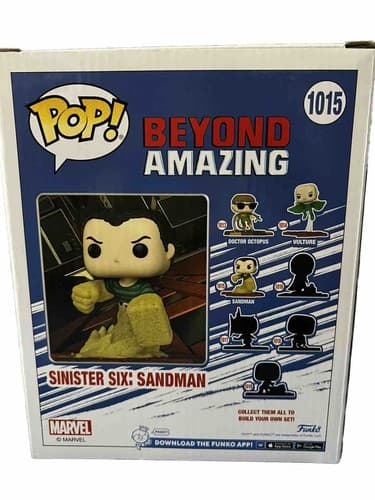 Funko Pop Deluxe Marvel Sinister Six Sandman #1015 Brand New Unopened Package - Thumbnail 3