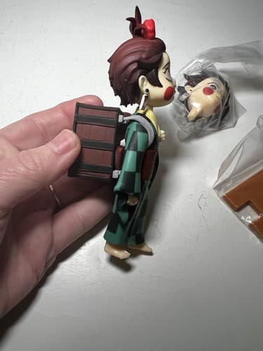 Anime DEMON SLAYER Kimetsu No Yaiba TANJIRO KAMADO Figure 5'' Changeable Face - Thumbnail 11