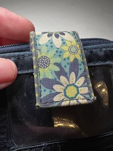VERA BRADLEY Navy Blue Green Teal Geometric Quilted Wallet - Thumbnail 9