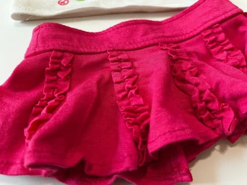 Build A Bear Vintage White Hot Pink Fuchsia Outfit Skirt Rare Teddy Clothes BABW - Thumbnail 2