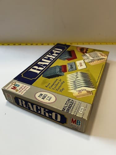 VINTAGE Rack-O Card Board Game COMPLETE Milton Bradley 1966 Racko Numbers Rare - Thumbnail 4