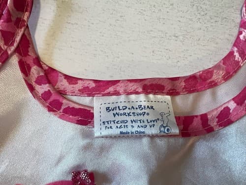 Build A Bear Vintage Cat Shirt Animal Print Silky Shorts Rare Teddy Clothes BABW - Thumbnail 3