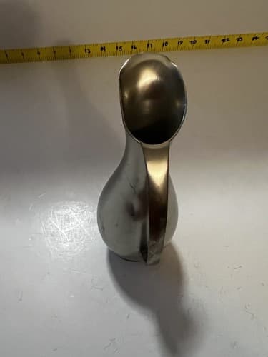 Vintage Royal Holland Pewter Daalderop Pitcher Vase Mid-Century Modern Style 8” - Thumbnail 9