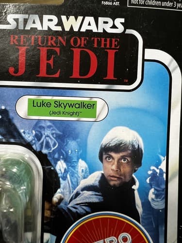 LUKE SKYWALKER Star Wars Return of Jedi Knight Retro Kenner Action Figure NEW - Thumbnail 8