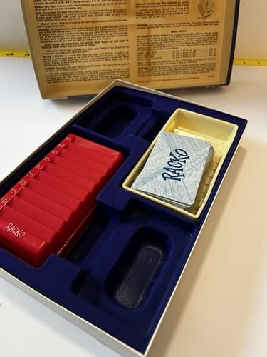 VINTAGE Rack-O Card Board Game COMPLETE Milton Bradley 1966 Racko Numbers Rare - Thumbnail 5