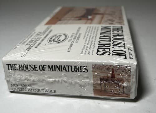 The House of Miniatures Kit 40038 Queen Anne Table NEW SEALED Vintage Furniture - Thumbnail 8