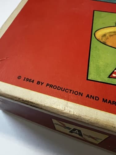 Scrabble For Juniors Vintage Complete 1964 Family Word Game Double-Sided Board - Thumbnail 6