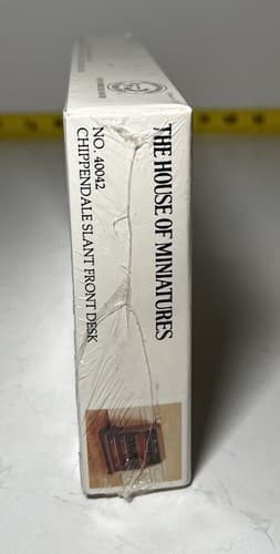 The House of Miniatures Kit 40042 Chippendale Slant Front Desk NEW SEALED Vtg - Thumbnail 4