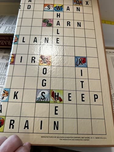 Scrabble For Juniors Vintage Complete 1964 Family Word Game Double-Sided Board - Thumbnail 11