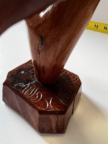 Folk Art Wood Carved Birds on a Tree Vintage Early 20th Century Sculpture Retro - Thumbnail 9
