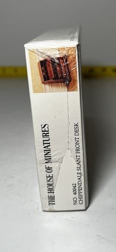 The House of Miniatures Kit 40042 Chippendale Slant Front Desk NEW SEALED Vtg - Thumbnail 2