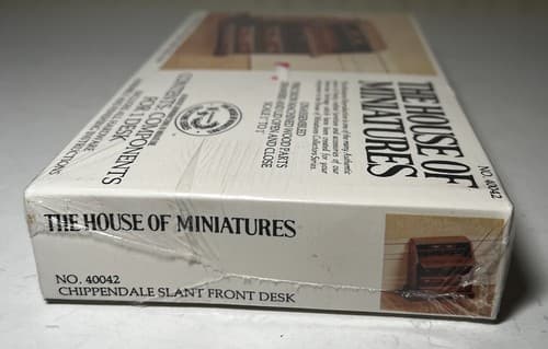 The House of Miniatures Kit 40042 Chippendale Slant Front Desk NEW SEALED Vtg - Thumbnail 7