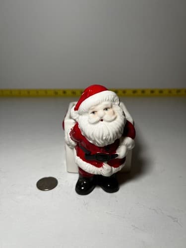 Vintage Santa Claus Christmas Ceramic Planter Brazil 1950s Retro Decor - Thumbnail 12