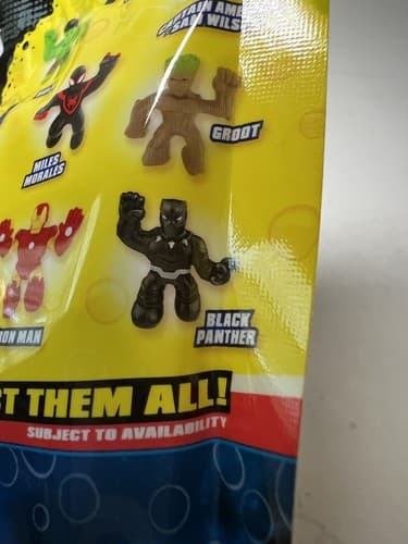 Heroes of Goo Jit Zu Minis Black Panther Marvel Stretchy Toy NEW NIP - Thumbnail 3