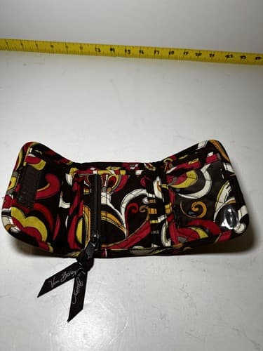 VERA BRADLEY Black Pink Fuchsia Yellow Gray Whimsical Quilted Wallet - Thumbnail 4