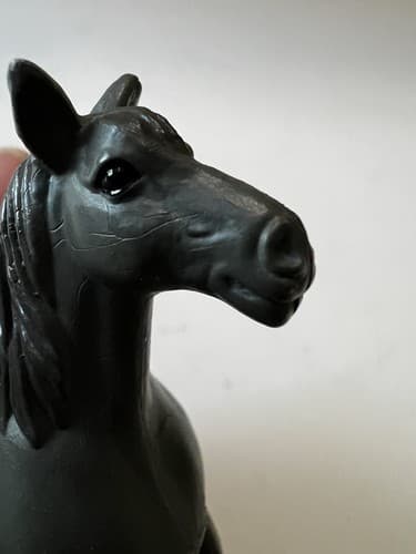 Clydesdale Horse Figure 1988 Vintage Mare Toy Beautiful Dark Gray Black White - Thumbnail 15
