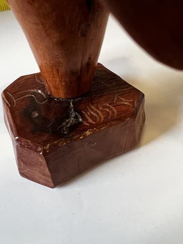Folk Art Wood Carved Birds on a Tree Vintage Early 20th Century Sculpture Retro - Thumbnail 8