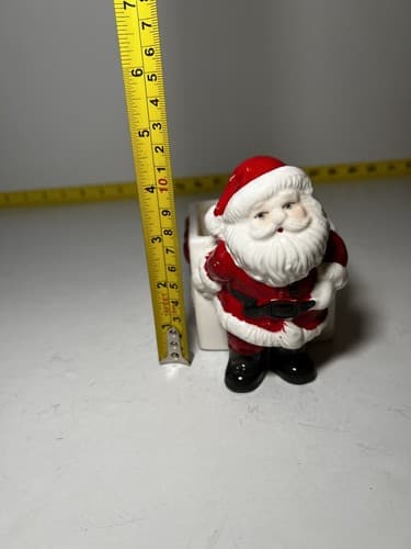 Vintage Santa Claus Christmas Ceramic Planter Brazil 1950s Retro Decor - Thumbnail 11